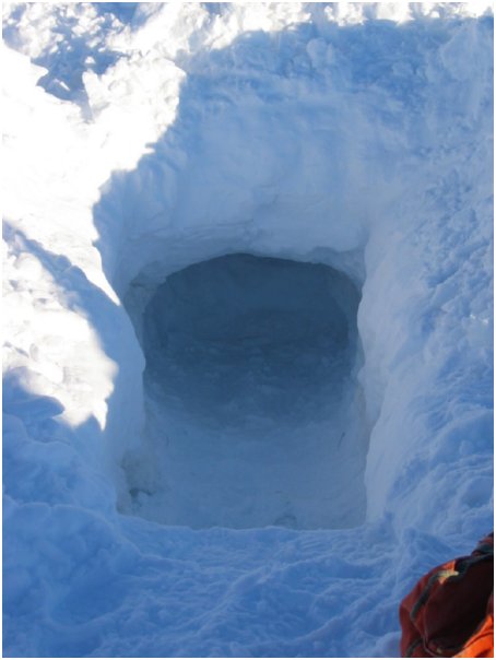 snow hole