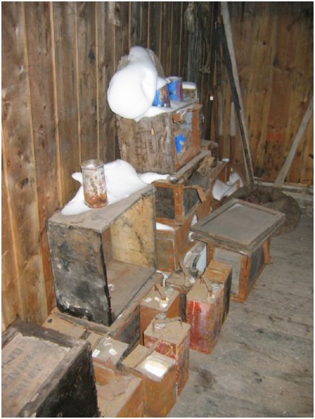 old stuff in scott's hut