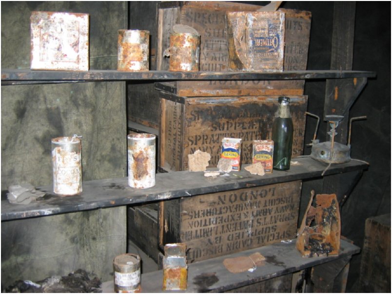 old stuff in scott's hut